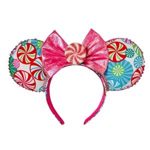 Pink Peppermint Minnie Mouse Ears